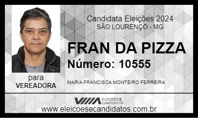 Candidato FRAN DA PIZZA 2024 - SÃO LOURENÇO - Eleições