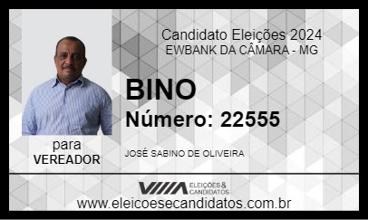 Candidato BINO 2024 - EWBANK DA CÂMARA - Eleições