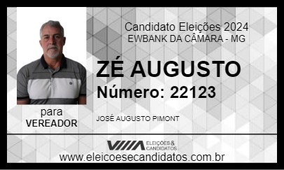 Candidato ZÉ AUGUSTO 2024 - EWBANK DA CÂMARA - Eleições