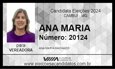 Candidato ANA MARIA 2024 - CAMBUÍ - Eleições