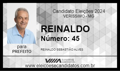 Candidato REINALDO 2024 - VERÍSSIMO - Eleições