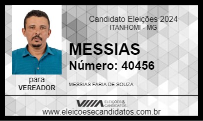 Candidato MESSIAS 2024 - ITANHOMI - Eleições