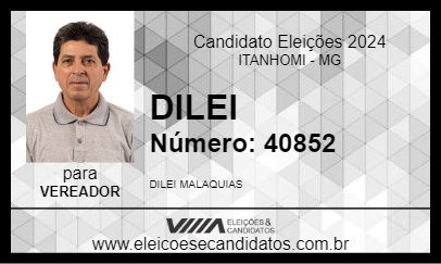 Candidato DILEI 2024 - ITANHOMI - Eleições