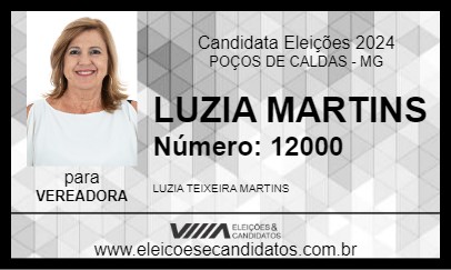 Candidato LUZIA MARTINS 2024 - POÇOS DE CALDAS - Eleições