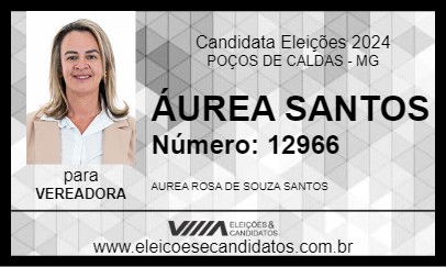 Candidato ÁUREA SANTOS 2024 - POÇOS DE CALDAS - Eleições