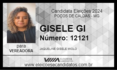 Candidato GISELE GI 2024 - POÇOS DE CALDAS - Eleições