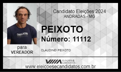 Candidato PEIXOTO 2024 - ANDRADAS - Eleições