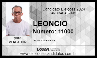 Candidato LEONCIO 2024 - ANDRADAS - Eleições