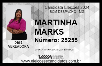 Candidato MARTINHA MARKS 2024 - BOM DESPACHO - Eleições