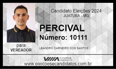 Candidato PERCIVAL 2024 - JUATUBA - Eleições