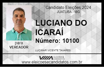 Candidato LUCIANO DO ICARAÍ 2024 - JUATUBA - Eleições