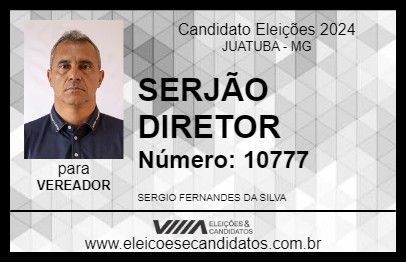 Candidato SERJÃO DIRETOR 2024 - JUATUBA - Eleições