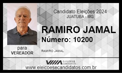 Candidato RAMIRO JAMAL 2024 - JUATUBA - Eleições