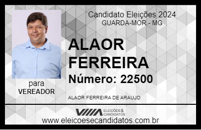 Candidato ALAOR FERREIRA 2024 - GUARDA-MOR - Eleições