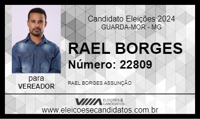 Candidato RAEL BORGES 2024 - GUARDA-MOR - Eleições