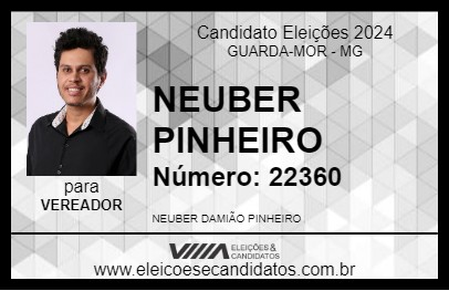 Candidato NEUBER PINHEIRO 2024 - GUARDA-MOR - Eleições