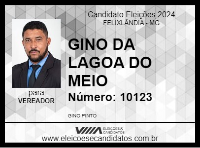 Candidato GINO DA LAGOA DO MEIO 2024 - FELIXLÂNDIA - Eleições