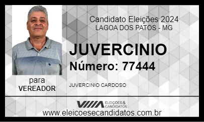 Candidato JUVERCINIO 2024 - LAGOA DOS PATOS - Eleições