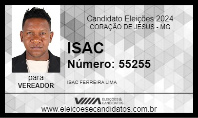 Candidato ISAC 2024 - CORAÇÃO DE JESUS - Eleições