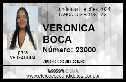 Candidato VERONICA BOCA 2024 - LAGOA DOS PATOS - Eleições