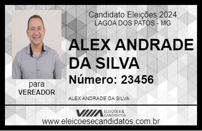 Candidato ALEX ANDRADE DA SILVA 2024 - LAGOA DOS PATOS - Eleições