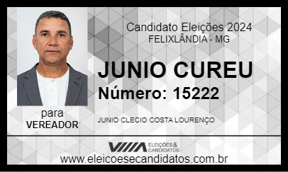 Candidato JUNIO CUREU 2024 - FELIXLÂNDIA - Eleições