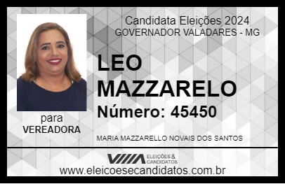 Candidato LEO MAZZARELO 2024 - GOVERNADOR VALADARES - Eleições