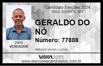 Candidato MAGELA DO NÔ 2024 - RAUL SOARES - Eleições