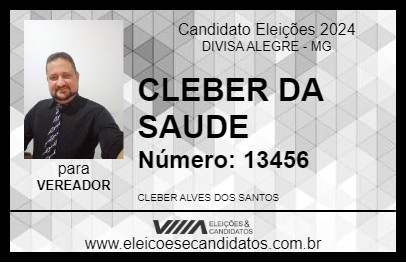 Candidato CLEBER DA SAUDE 2024 - DIVISA ALEGRE - Eleições