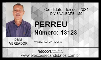 Candidato PERREU 2024 - DIVISA ALEGRE - Eleições