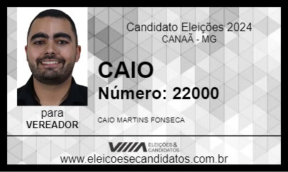 Candidato CAIO 2024 - CANAÃ - Eleições