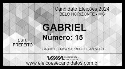 Candidato GABRIEL 2024 - BELO HORIZONTE - Eleições