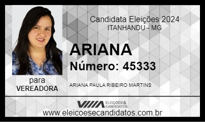 Candidato ARIANA 2024 - ITANHANDU - Eleições