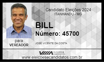 Candidato BILL 2024 - ITANHANDU - Eleições