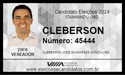 Candidato CLEBERSON 2024 - ITANHANDU - Eleições