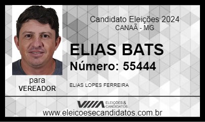 Candidato ELIAS BATS 2024 - CANAÃ - Eleições