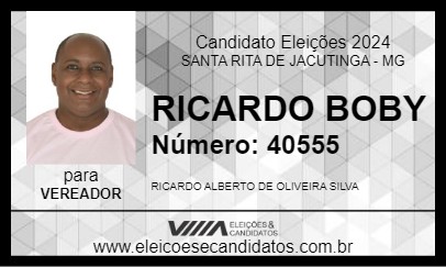 Candidato RICARDO BOBY 2024 - SANTA RITA DE JACUTINGA - Eleições