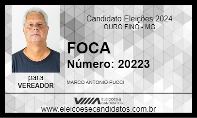 Candidato FOCA 2024 - OURO FINO - Eleições