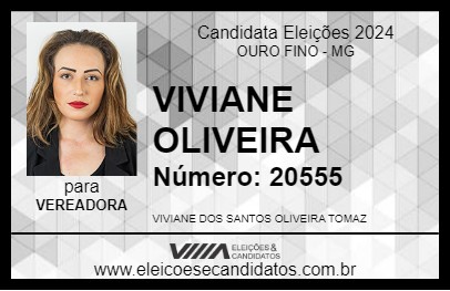 Candidato VIVIANE OLIVEIRA 2024 - OURO FINO - Eleições