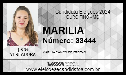 Candidato MARILIA 2024 - OURO FINO - Eleições