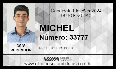 Candidato MICHEL 2024 - OURO FINO - Eleições