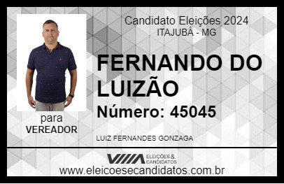 Candidato FERNANDO DO LUIZÃO 2024 - ITAJUBÁ - Eleições