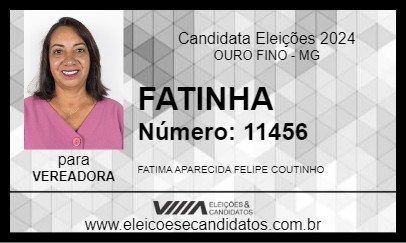 Candidato FATINHA 2024 - OURO FINO - Eleições