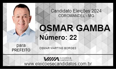 Candidato OSMAR GAMBÁ 2024 - COROMANDEL - Eleições