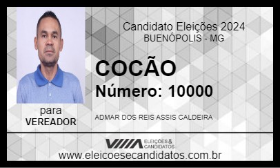 Candidato COCÃO 2024 - BUENÓPOLIS - Eleições