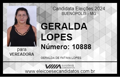 Candidato GERALDA LOPES 2024 - BUENÓPOLIS - Eleições