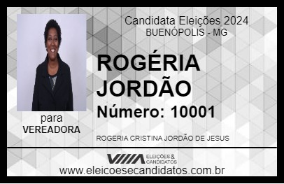 Candidato ROGÉRIA JORDÃO 2024 - BUENÓPOLIS - Eleições