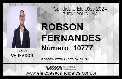 Candidato ROBSON FERNANDES 2024 - BUENÓPOLIS - Eleições