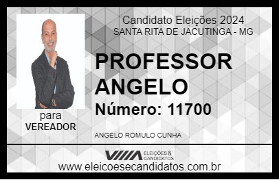 Candidato PROFESSOR ANGELO 2024 - SANTA RITA DE JACUTINGA - Eleições