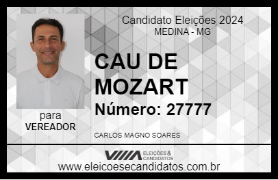 Candidato CAU DE MOZART 2024 - MEDINA - Eleições